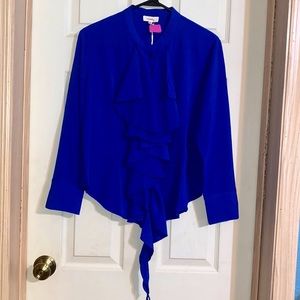 NWT - Long Sleeve Royal Blue Blouse